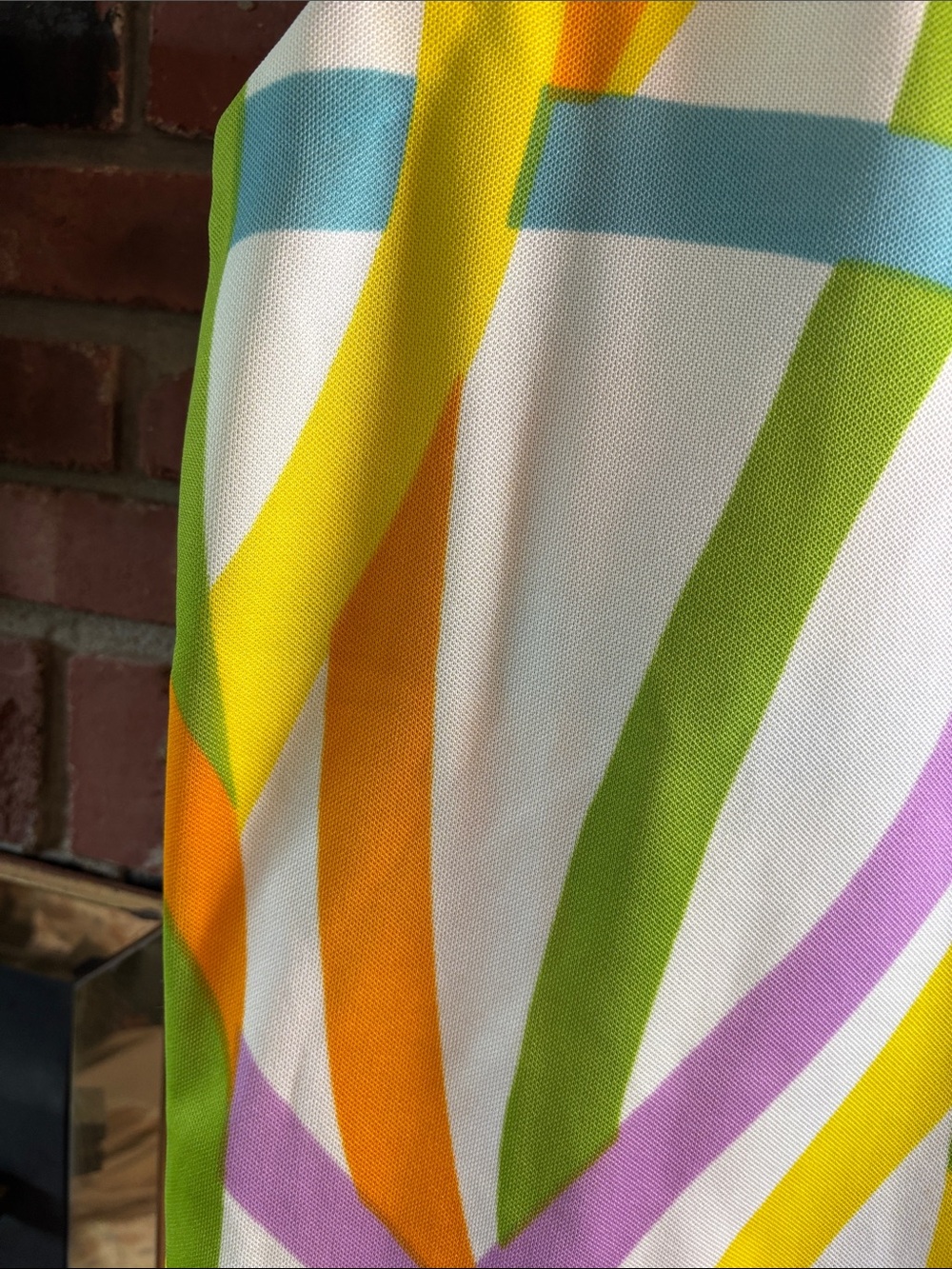 Vintage Sears Colorful Retro Abstract Sleeveless Top - Size Small - Picture 3 of 5